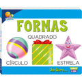 Livro Infantil Interativo Formas Geométricas - Brinquedo Educativo Educativo - Baixada Santista