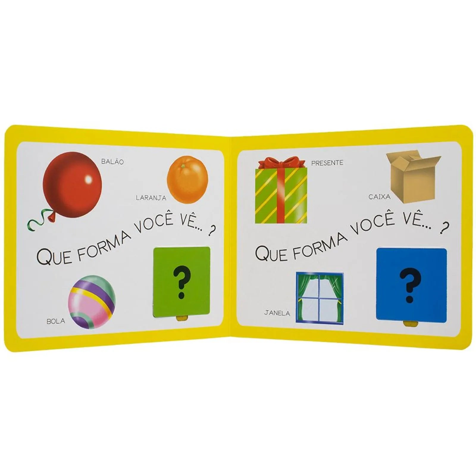 Livro Infantil Interativo Formas Geométricas - Desenvolve Cognitivo - EVA - Litoral Paulista