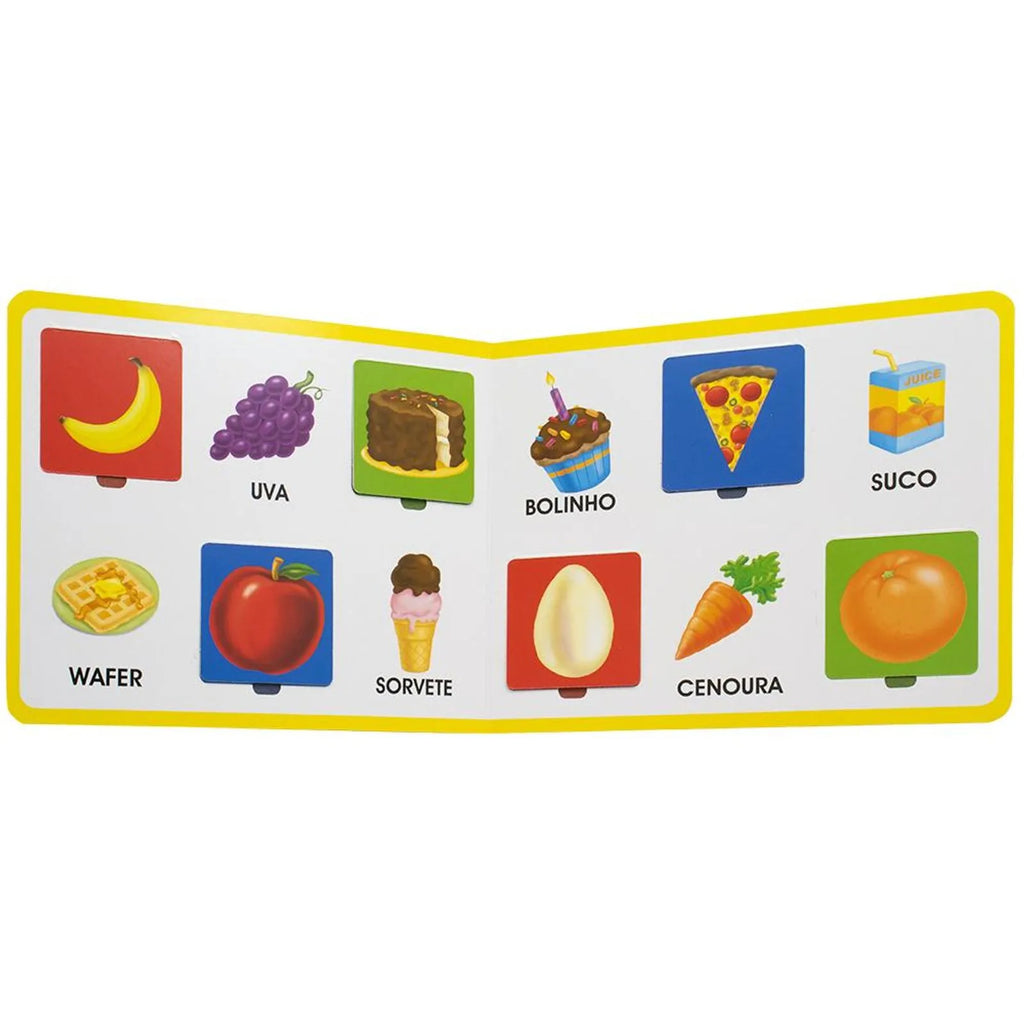 Livro Infantil Primeiras Palavras Alfabetização para bebês - Interativo - Brasil