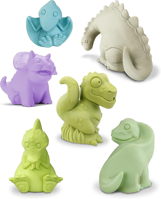 Coleção DINOS de BANHO 🦕💦 - Brinquedo Educativo Certificado - Santos SP