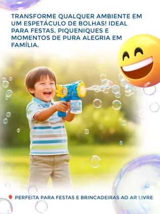 BUBBLE GUN - PISTOLA DE BOLHAS MÁGICAS 🫧✨ - Imagem 4 - 3+ anos - Santos SP