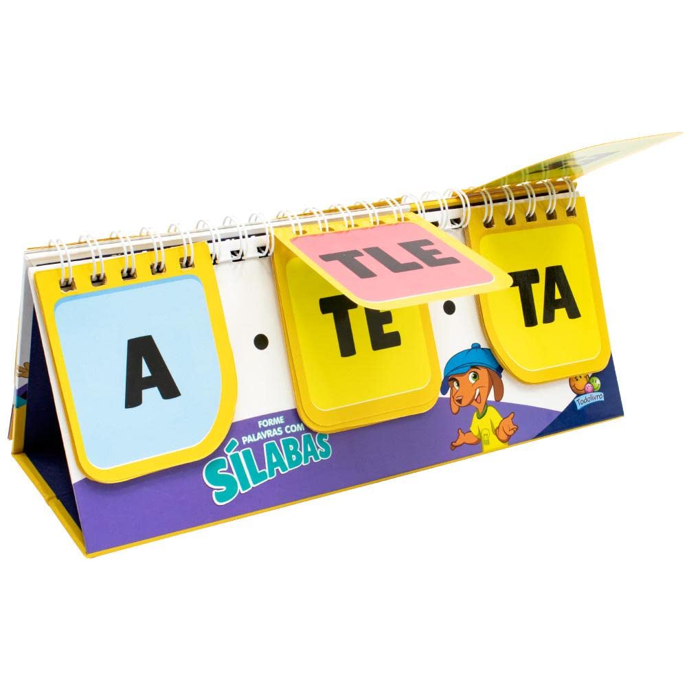 Flip Book Palavras Escolinha TogetherLab detalhe - Educativo certificado INMETRO - São Vicente SP